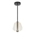 thumbnail image 1 of PD62511-BK/LG-Kuzco Lighting-Mulberry - 44W LED Pendant-11 Inches Tall and 10.88 Inches Wide-Black/Light Guide Finish, 1 of 7