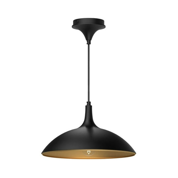 PD627914MB-Alora Lighting-Abel - 1 Light Pendant-8.13 Inches Tall and 14.25 Inches Wide-Matte Black Finish    -Traditional Installation