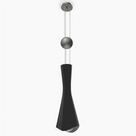 PD659BK-Jesco Lighting-Shi - One Light Pendant-Black Finish