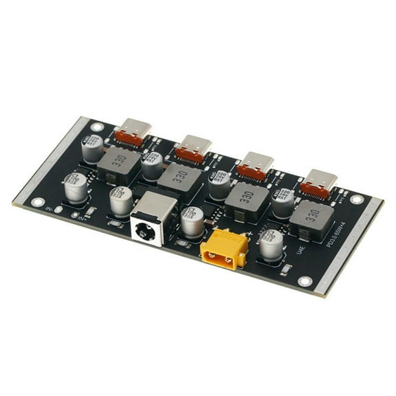 PD65W 12-30V 4 Way Fast Charging Module PD3.0/2.0 Type C Quick Charging Board Circuit Board for Phone Laptop