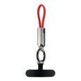 thumbnail image 1 of PD65W Fast Charging USB Type C to Type C Cable 16CM Short with Optional Keychain Hook Zinc Alloy Durability, 1 of 10