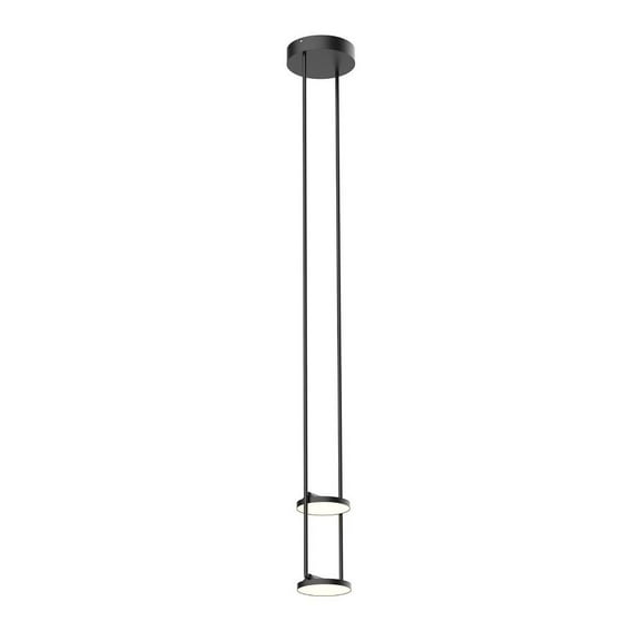 PD72208-BK-Kuzco Lighting-Novel - 15W 2 LED Pendant-9.38 Inches Tall and 5.25 Inches Wide