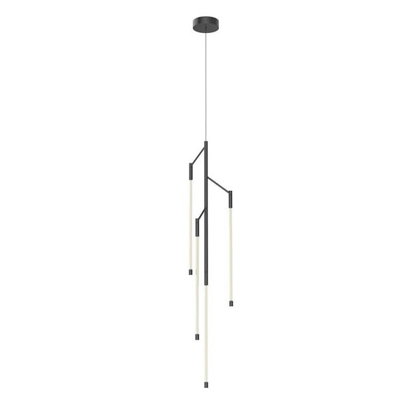 PD74746-BK-Kuzco Lighting-Motif - 26W 3 LED Pendant-45.75 Inches Tall and 10.25 Inches Wide