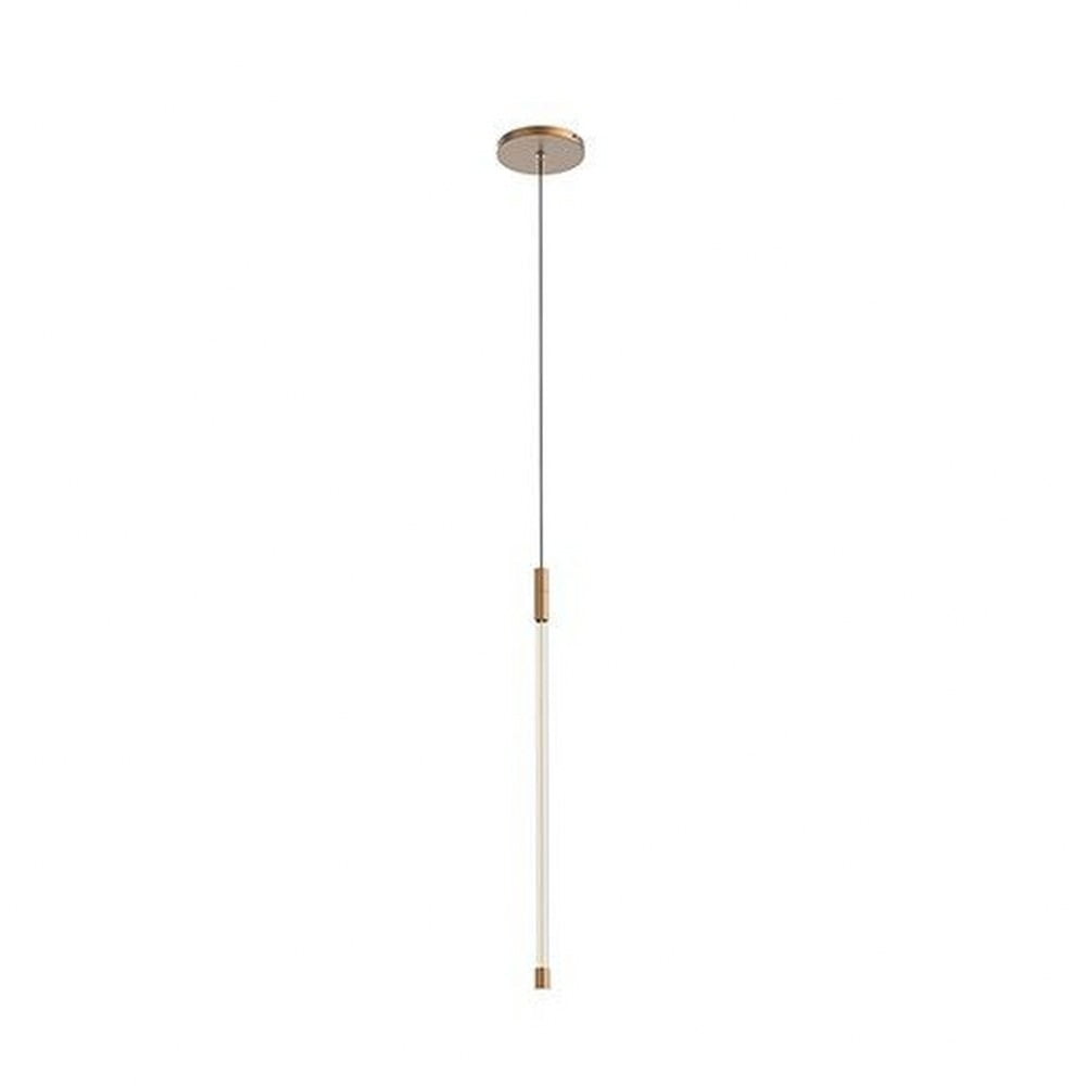 PD75021BGKuzco LightingMotif 8W LED Pendant20.63 Inches Tall and 0.75 Inches WideBrushed