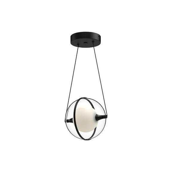 PD76708-BK-Kuzco Lighting-Aries - 10W LED Pendant-7.88 Inches Tall and 7.88 Inches Wide-Black Finish