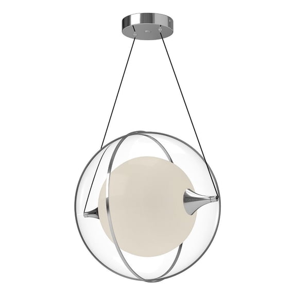 PD76716-CH-Kuzco Lighting-Aries - 21W LED Pendant-16 Inches Tall and 16 Inches Wide-Chrome Finish