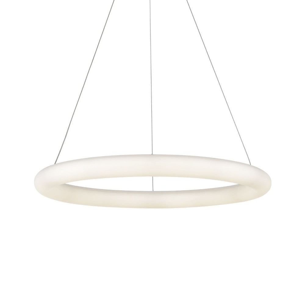 White Polymeric Halo LED Pendant Light