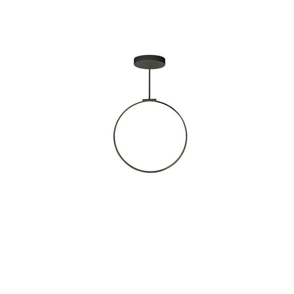 PD82524-BK-Kuzco Lighting-Cirque - 36W LED Pendant-24 Inches Tall and 0.75 Inches Wide-Black Finish