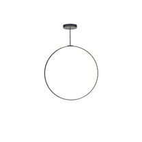 PD82536-BK-Kuzco Lighting-Cirque - 46W LED Pendant-36 Inches Tall and 0.75 Inches Wide-Black Finish