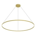 thumbnail image 1 of PD87172-BG-Kuzco Lighting-Cerchio - 160W LED Pendant-1.38 Inches Tall and 70.88 Inches Wide-Brushed Gold Finish, 1 of 1