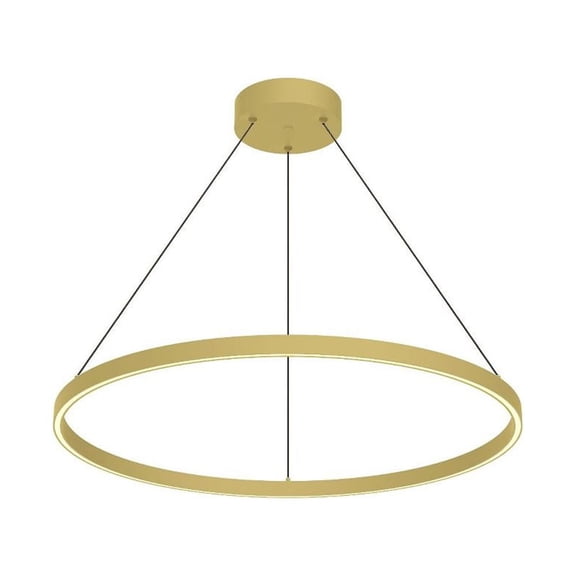 PD87732-BG-Kuzco Lighting-Cerchio - 78W LED Pendant-1.5 Inches Tall and 31.5 Inches Wide-Brushed Gold Finish