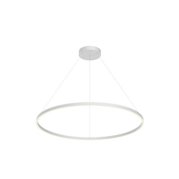 PD87748-WH-Kuzco Lighting-Cerchio - 125W LED Pendant-1.5 Inches Tall and 47.25 Inches Wide-White Finish