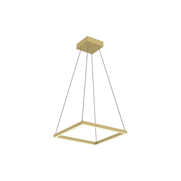 PD88118-BG-Kuzco Lighting-Piazza - 37W LED Pendant-1.38 Inches Tall and 17.75 Inches Wide-Brushed Gold Finish