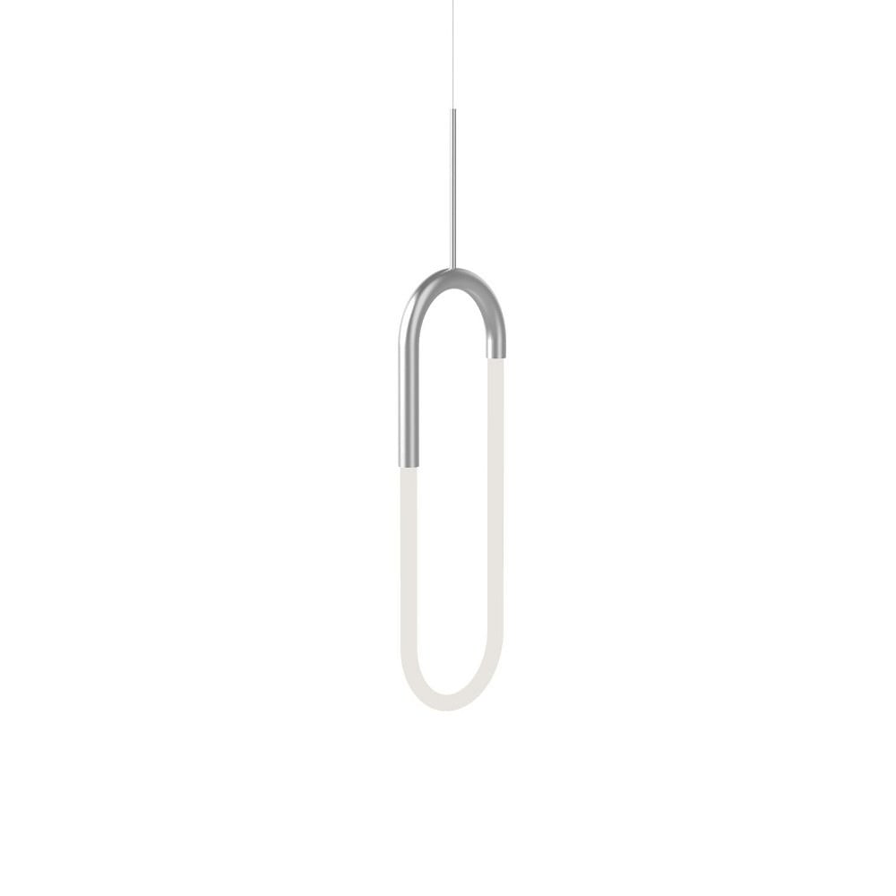 Huron 32.75" Chrome LED Glass Indoor/Outdoor Pendant Light