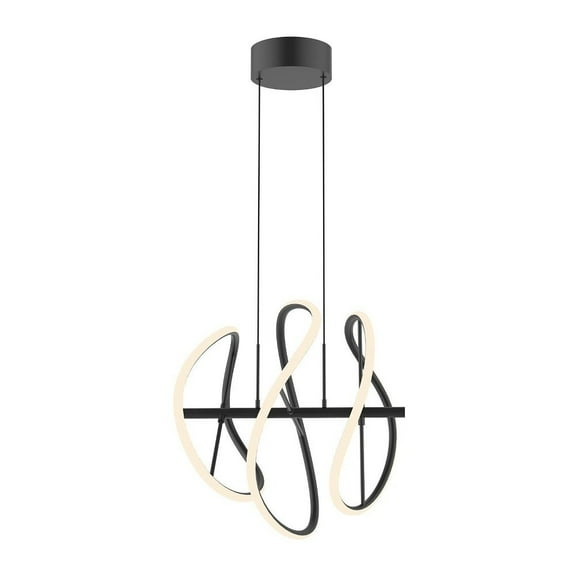 PD96416-BK-Kuzco Lighting-Collide - 50W LED Pendant-16.88 Inches Tall and 16.38 Inches Wide