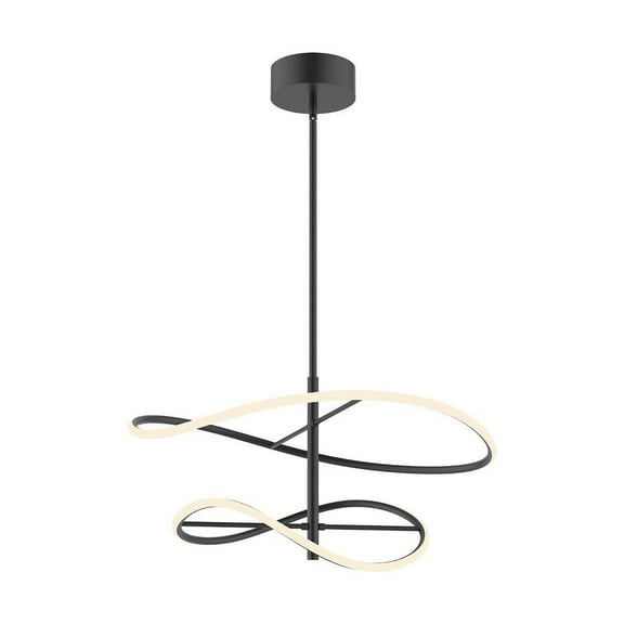 PD96424-BK-Kuzco Lighting-Collide - 41W LED Pendant-13.13 Inches Tall and 24.75 Inches Wide