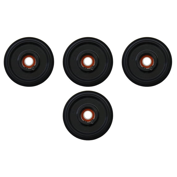 PDD 4 Front Rail Black Idler Wheels Kit for Snowmobile BOMBARDIER/SKI-DOO GSX 600 HO SDI 2006-2008
