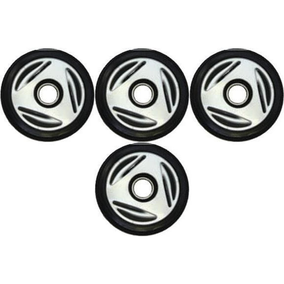 PDD 4 Front Rail Silver Idler Wheels Kit for Snowmobile BOMBARDIER/SKI-DOO MX Z 500 Adrenaline 2004-2005