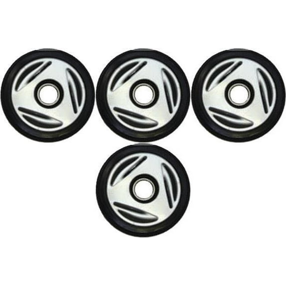 PDD 4 Front Rail Silver Idler Wheels Kit for Snowmobile BOMBARDIER/SKI-DOO MX Z 600/800 REV (all) 2002-2003