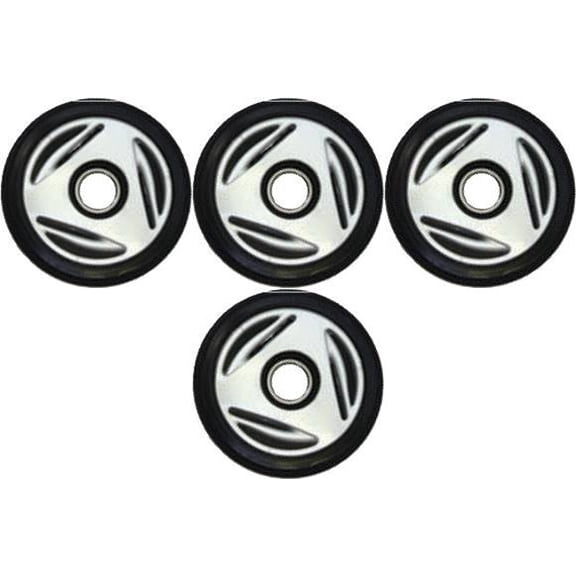 PDD 4 Front Rail Silver Idler Wheels Kit for Snowmobile BOMBARDIER/SKI-DOO MX Z 600/800 X HO 2004-2005