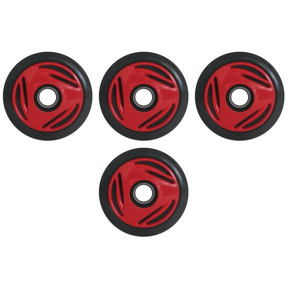PDD 4 Front Rail Viper Red Idler Wheels Kit for Snowmobile BOMBARDIER/SKI-DOO All models GT/Legend 2002-2005