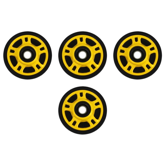 PDD 4 Front Rail Yellow Idler Wheels Kit for Snowmobile ARCTIC CAT All models (except ZR120) 2002-2003