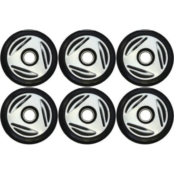 PDD Front & Mid Rail Silver Idler Wheels Kit for Snowmobile BOMBARDIER/SKI-DOO GSX 380/550 Fan 2004-2005