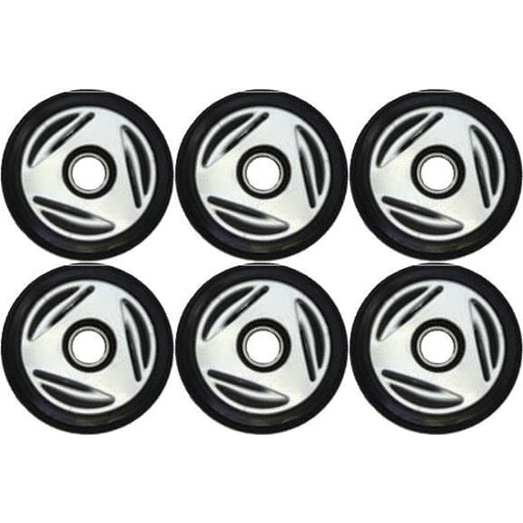PDD Front & Mid Rail Silver Idler Wheels Kit for Snowmobile BOMBARDIER/SKI-DOO MX ZX 440 R 2002-2005