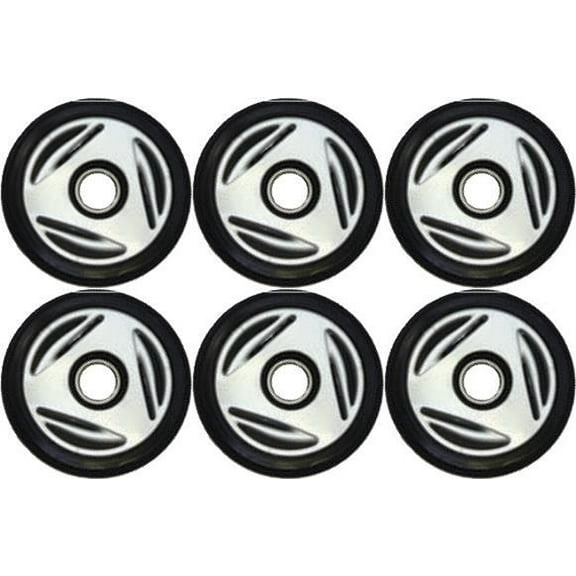 PDD Front & Mid Rail Silver Idler Wheels Kit for Snowmobile BOMBARDIER/SKI-DOO Skandic 440 Fan LT 2001-2007