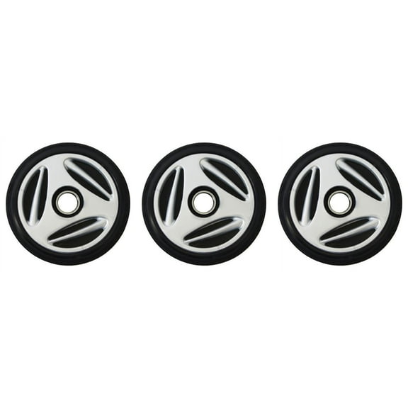 PDD Middle & Outside Rear Silver Idler Wheels Kit for Snowmobile BOMBARDIER/SKI-DOO Skandic 440 Fan LT 2001-2006