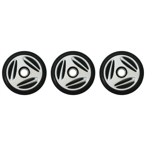 PDD Middle & Outside Rear Silver Idler Wheels Kit for Snowmobile BOMBARDIER/SKI-DOO Skandic 600 SUV/WT 2001-2010