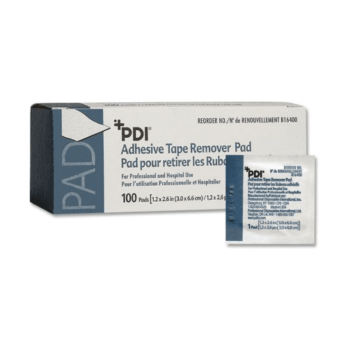 PDI Adhesive Remover Pad Pad 100 per Pack, B16400 - Case of 1000