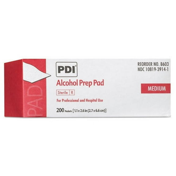 PDI Alcohol Prep Pads, 200/Box | Bundle of 2 Boxes