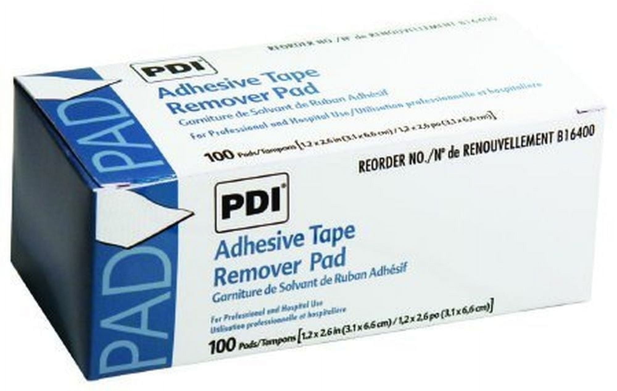 PDI HEALTHCARE PDI B16400 Adhesive Tape Remover Pad, 1.25 in. x 2.625 in. (Box of 100)