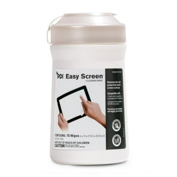 PDI Easy Screen Cleaning Wipe, Alcohol Based, 840 Count