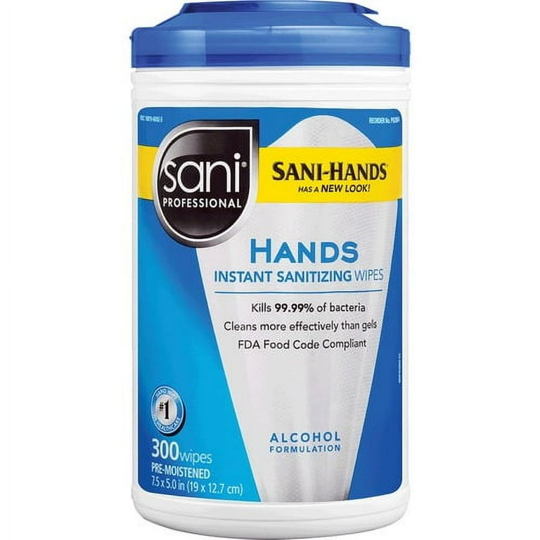 PDI Hands Instant Sanitizing Wipes - White - Moisturizing - For Hand, Food Service - 300 Per Canister - 6 Carton PDI Hands Instant Sanitizing Wipes - White - Moisturizing - For Hand, Food Service - 300 Per Canister - 6 Carton