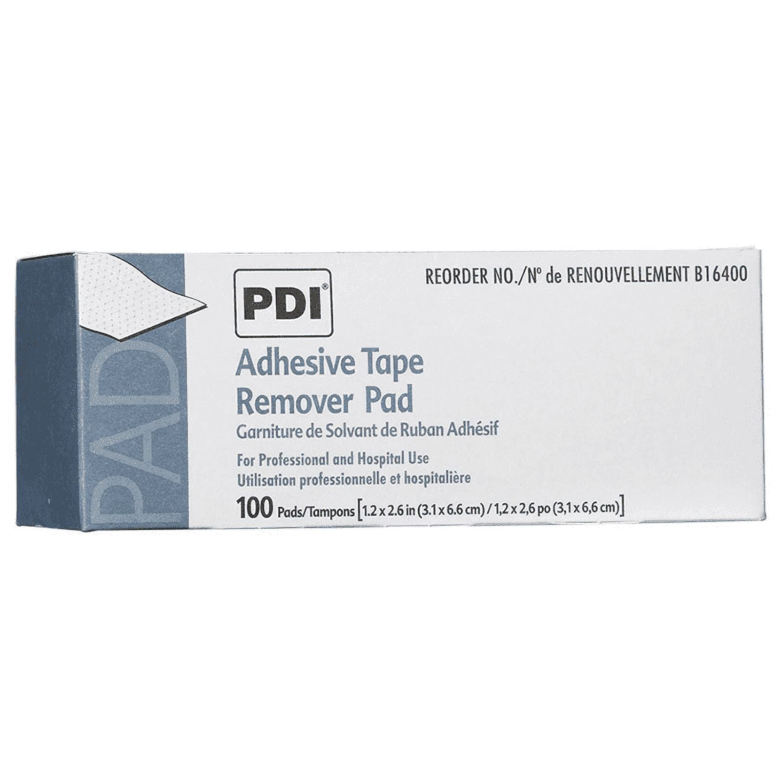 PDI Healthcare Adhesive Tape Remover Pad B16400, 1.2 x 2.6 Inch, 1000 Count