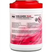 PDI Sani-Cloth Plus Germicidal Disposable Cloth - Wipe - 6" Width x 6.75" Length - 160 / Canister - 1 Each - White | Bundle of 2 Each