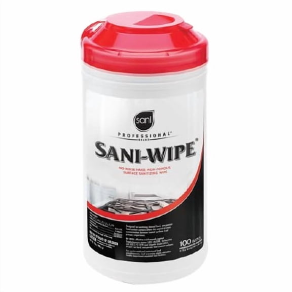 PDI Sani-Wipe No-Rinse Surface Sanitizing Wipe, 10.5" Length x 7.75" Width | 6 Tubs/Case