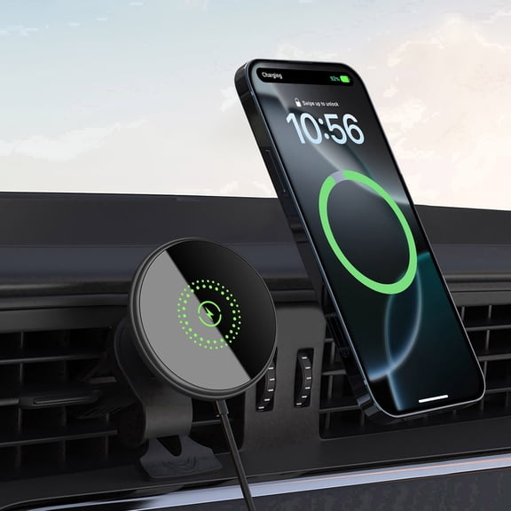 20W Magnetic Wireless Car Charger Car Charging Bracket Fast Charging Magnetic Phone Holder Compatible With Iphone 17 16  15 14 13 12