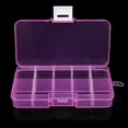 thumbnail image 1 of PDNRPSP 1 Pack Compartment Clear Plastic Organizer Box, 10 Girds Bead Organizer, Small Plastic Containers with Adjustable Dividers for Bead, Nail, Jewelry, Art, DIY Crafts, Fishing Tackle, Small Items, 1 of 5