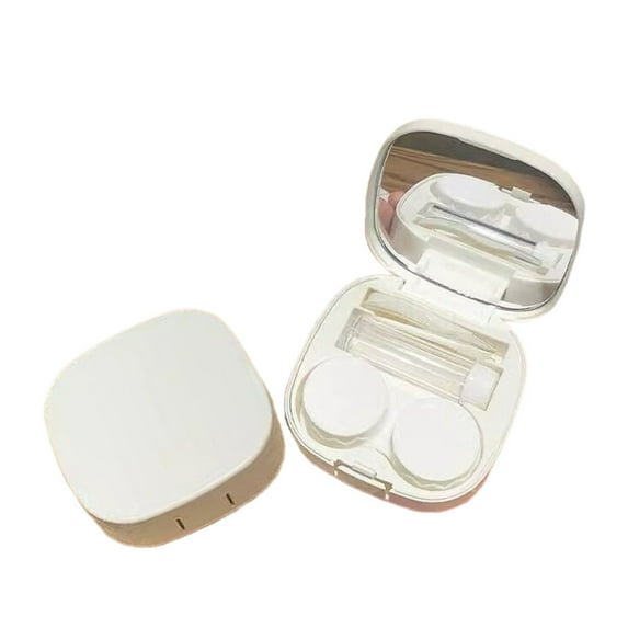 1 Pack Contact Lens Case, Travel Size Cute Colored Contact Lenses Applicator Removal Tool Kit with Mirror Solution Bottle for Daily Outdoor