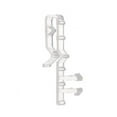 thumbnail image 1 of PDNRPSP 1 Pcs Valance Clips, 2" Clear Plastic Hidden Retainer Holder Clip, Hidden Blind Clips for Horizontal Blinds Valance Retainer Holder Home Window Blinds (Clear), 1 of 9