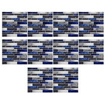 PDNRPSP 3D Peel and Stick Tile 10 Sheets Backsplash Self-Adhesive Marble Tile Self Adhesive PVC 3D Wall Tiles Stone Design Premium Tile Sticker for Kitchen, Bathroom, Laundry (A)