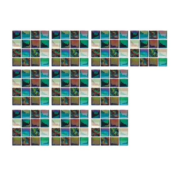 PDNRPSP 3D Peel and Stick Tile 10 Sheets Backsplash Self-Adhesive Tile Self Adhesive PVC 3D Wall Tiles Stone Design Premium Tile Sticker for Kitchen, Bathroom, Laundry (C)