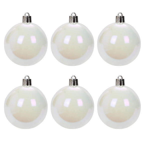 PDNRPSP 6 Pcs Clear Plastic Fillable Ornament Ball, Christmas Fillable Ornaments Ball Plastic Christmas Ball for Chirstmas,Wedding Decoration,Hanging Arts and DIY Fillable Crafts Accessories (A 6Cm)