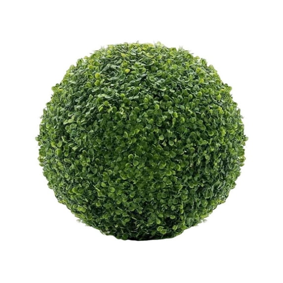PDNRPSP Artificial Boxwood Topiary Balls Fake Evergreen Tree for Porch Artificial Plants for Outdoor Planters Indoor UV Resistant for Home, Office, and Garden Decor (7 Inch)