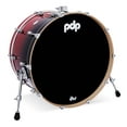 thumbnail image 1 of PDP Concept Series Maple Bass Drum, 14x24, Red to Black Fade Lacquer w/Chrome Hardware, 1 of 1