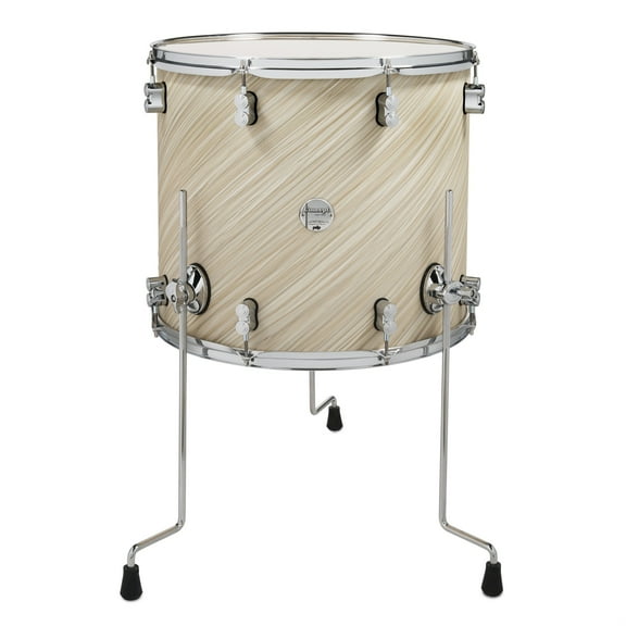 PDP PDCM1618TTTI 16 x 18 in. Maple Floor Tom Drum, Twisted Ivory Finish Ply with Chrome Hardware