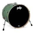thumbnail image 1 of PDP Concept Series Maple Bass Drum, 18x22, Satin Seafoam Finish Ply w/Chrome Hardware, 1 of 1